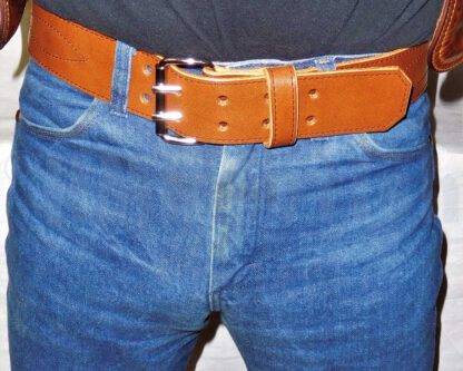 Ceinture en cuir marron