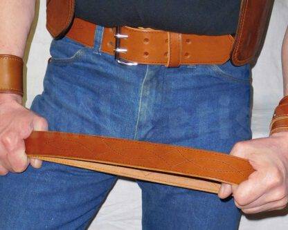 Ceinture en cuir marron