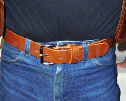 Ceinture en cuir marron