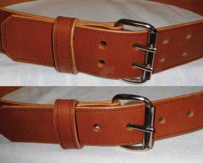 Ceinture en cuir marron