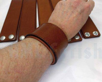 5 cm Lederarmband braun