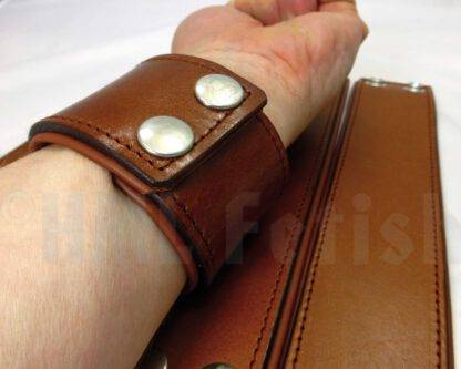 5 cm Lederarmband braun