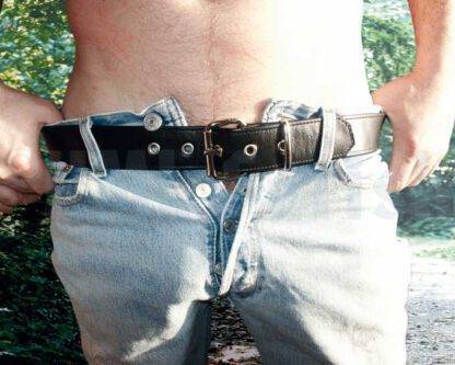 Leather-Belt twolayered