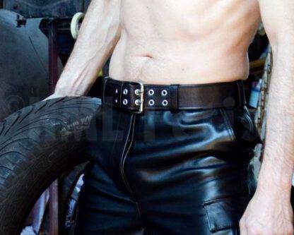 Leather-Belt twolayered