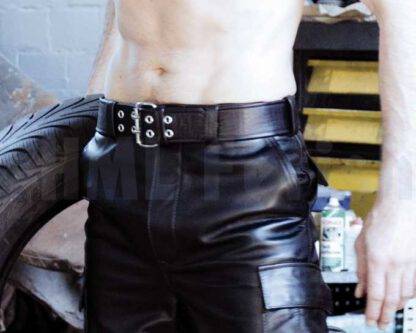 Leather-Belt twolayered