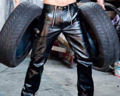 Leather Carpenter Pants