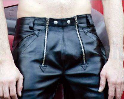 Leather Carpenter Pants