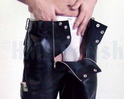 Leather Carpenter Pants