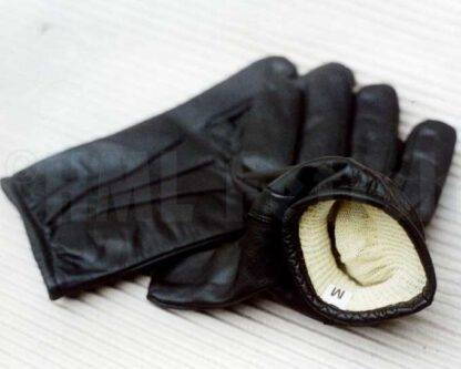 Leather gloves with Kevlar lining