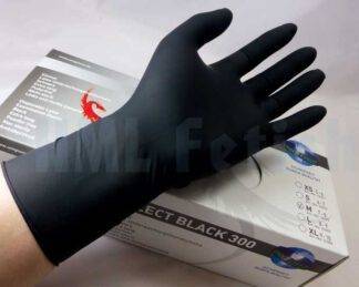 Surgical Gloves 100-pack black extra long