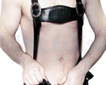 Bavarian Leather Suspenders