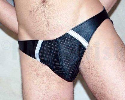 Leather Mesh Jock