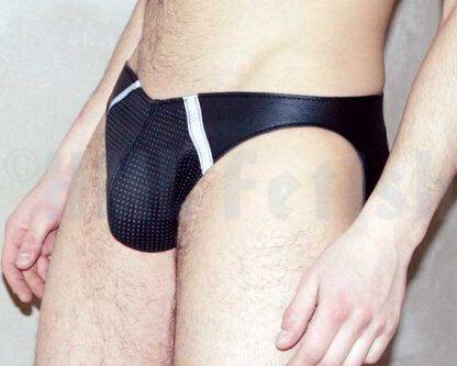 Leather Mesh Jock