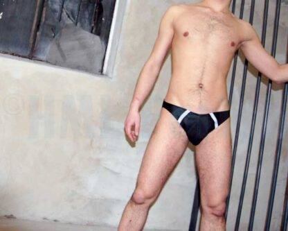 Leather Mesh Jock