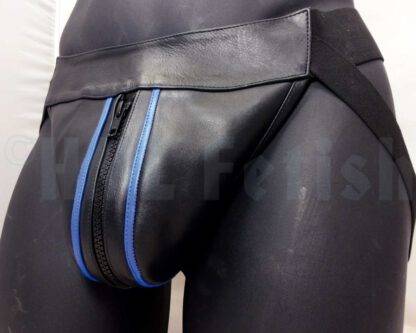 Leather Jock with coloured pipings