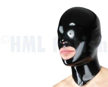 Masque en latex Fetisso bouche ouverte