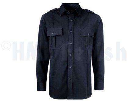 Chemise de police avec manches longues