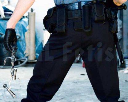 Police-Trousers LAPD-blue with yellow striping