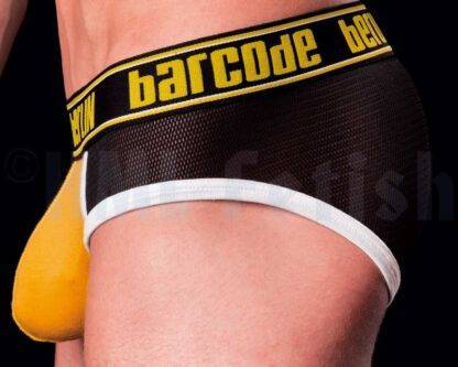 barcode Brief Kentish-Town schwarz-gelb-weiß