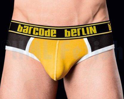 barcode Brief Kentish-Town schwarz-gelb-weiß