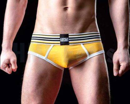 barcode Brief Vincente jaune-blanc-noir